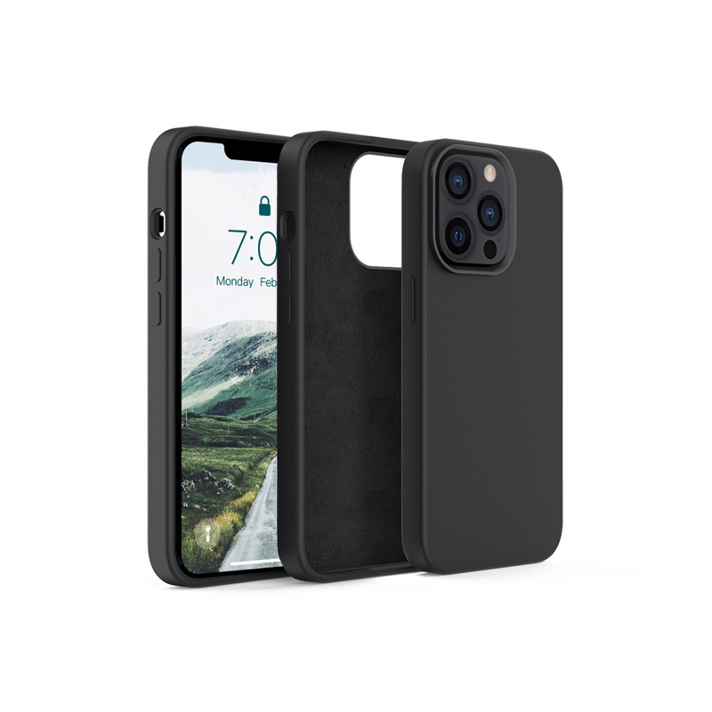 蘋果新款13硅膠液態手機殼,加厚款液態硅膠手機套定制